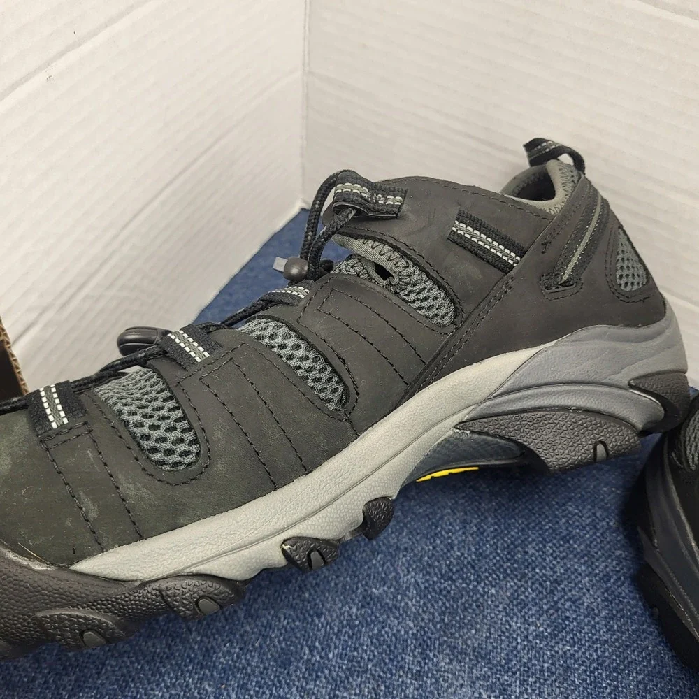Keen Utility Atlanta Cool II steel toe Mens work shoes 10.5 EE Wide Black Raven